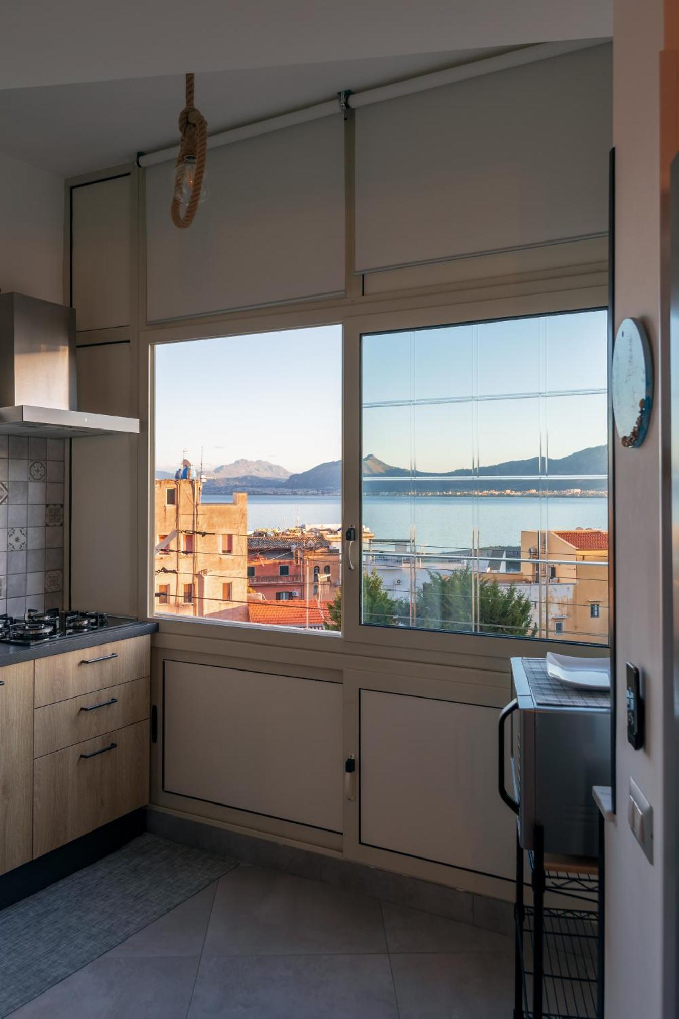 דירות Casa De Paoli - Vista Mare Arenella, Palermo Con Parcheggio Privato מראה חיצוני תמונה